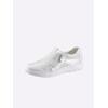 Slipper WALDLÄUFER, Damen, Gr. 6,5, silber (silberfarben), Glattleder, Nubukleder, sportlich, Schuhe