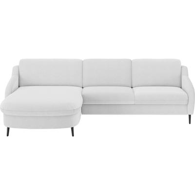 Ecksofa SIT & MORE "Soul L-Form", silber, B:280cm H:90cm T:182cm, 100% Polyester, Sofas, wahlweise mit Bettfunktion und Bettkasten oder Schubkasten Image