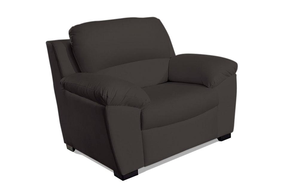 Sessel COTTA "Dani", braun, B:107cm H:87cm T:89cm, Luxus-Microfaser aus 100% Polyester, Sessel, Ledersessel Polstersessel