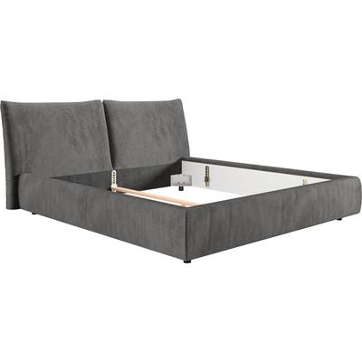 Polsterbett PLACES OF STYLE "Priora in 4 Breiten bis 200cm", grau (anthrazit), B:232cm H:100cm L:250cm, 95% Polyester / 5% Nylon, Betten, auch in NaturLEDER, Cord, belastbar bis 280kg, auch Überlänge 220 cm Image