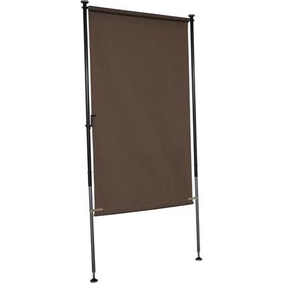 Klemm-Senkrechtmarkise "Style", braun, B:120cm H:225cm, Polyacryl, ANGERER FREIZEITMÖBEL, Markisen, Montage ohne Bohren und Dübeln Image