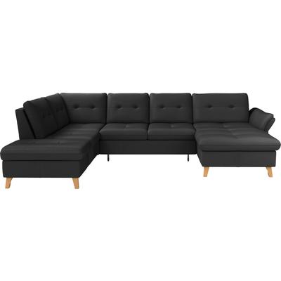 Wohnlandschaft SIT & MORE "Göteborg", schwarz, B:327cm H:90cm T:226cm, Sofas, inkl. Sitztiefenverstellung, wahlweise mit Bettfunktion & Bettkasten Image