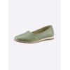 Slipper HEINE, Damen, Gr. 38, grün (lindgrün), Leder, Glattleder, sportlich, Schuhe