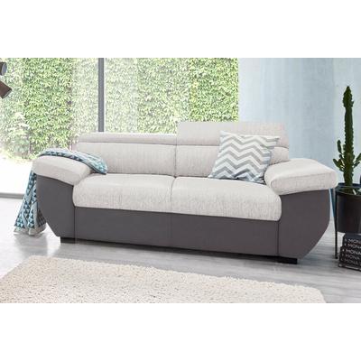 2-Sitzer COTTA "Speedway", lila (fango, pearl), B:195cm H:74cm T:103cm, Kunstleder SOFTLUX / Luxus-Microfaser (100% Polyester), Flachgewebe (100% Polyester) / Struktur fein ( 100% Polyester), Kunstleder SOFTLUX / Struktur (100% Polyester), Sofas,... Image