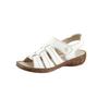 Sandale, Damen, Gr. 36, weiß, Glattleder, sportlich, Schuhe