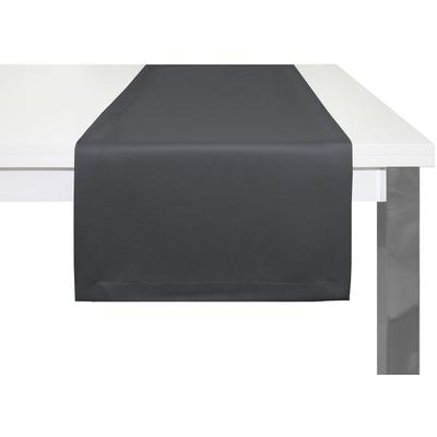 Tischläufer ADAM "Uni Collection" Gr. 1, blau (dunkelblau), B:50cm L:150cm, Bio-Baumwolle, Tischdecken Image
