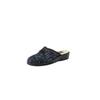 Pantoffel FISCHER, Damen, Gr. 36, grau (grau, blau), Synthetik, Schuhe