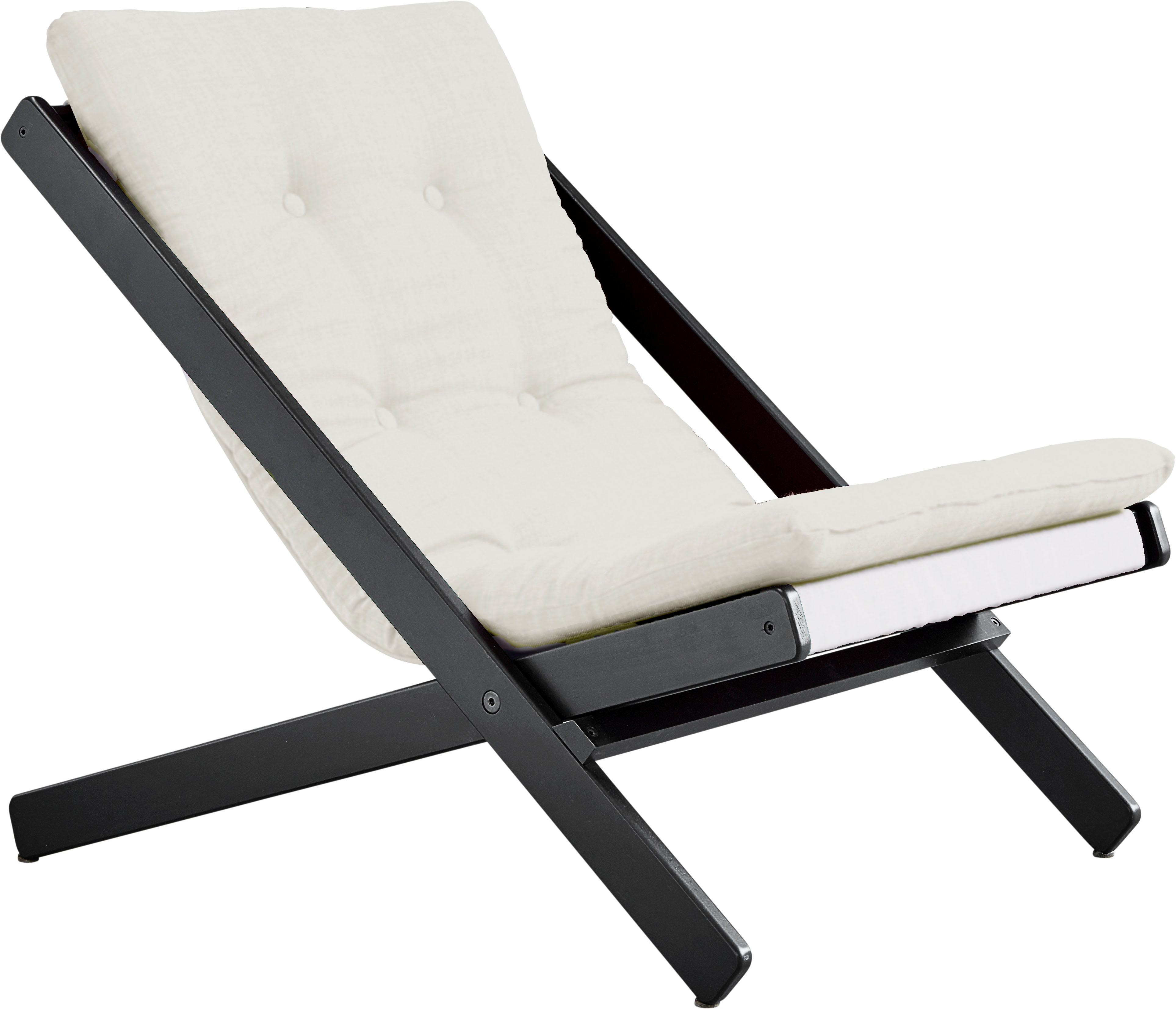 Klappstuhl KARUP DESIGN "Boogie", schwarz (natur, schwarz), Stühle, Klappstuhl, Bezugsqualität 1