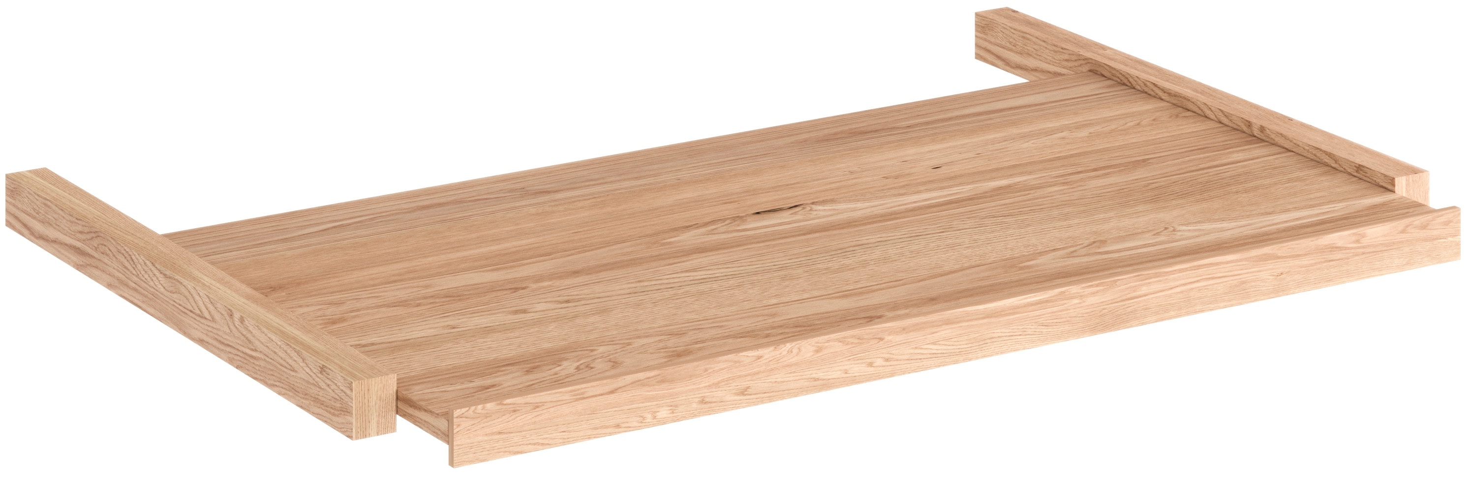 Einlegeboden HOME AFFAIRE "Ambroise", braun (wildeiche), B:98cm H:2cm T:58cm, Massivholz, Einlegeböden, ausziehbar