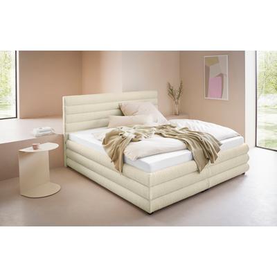 Polsterbett "Maylis Bouclé", beige (creme), B:192cm L:211cm, 95% Polyester, 5% Polyarcyl, LEGER HOME BY LENA GERCKE, Betten, Polsterbett Polsterbett ohne Bettkasten, wahlweise mit und ohne Matratze und Lattenrost, auch in 200cm Breite Image