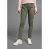 Cargohose KANGAROOS, Damen, Gr. 44, N-Gr, grün (oliv), Twill, Obermaterial: 98% Baumwolle, 2% Elasthan, casual, relaxed fit lang, Hosen