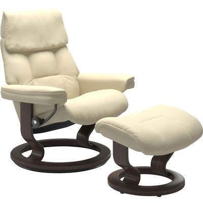 Relaxsessel STRESSLESS "Ruby", beige (vanilla paloma), B:74cm H:97cm T:74cm, Leder PALOMA: Paloma ist ein durchgefärbtes Semianilin-Möbelleder mit natürlicher Narbung. Es wurde mit einer leichten Oberflächenbehandlung versehen, um es beständiger zu... Image
