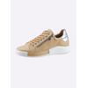 Sneaker ANDREA CONTI, Damen, Gr. 36, braun (camel), Leder, Rindsleder, Glattleder, sportlich, Schuhe