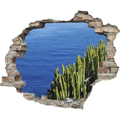 Wandtattoo QUEENCE "Meer", blau, T:0,1cm, Wandtattoos, Wandsticker, Wandbild, selbstklebend, 3D, Wanddurchbruch Image