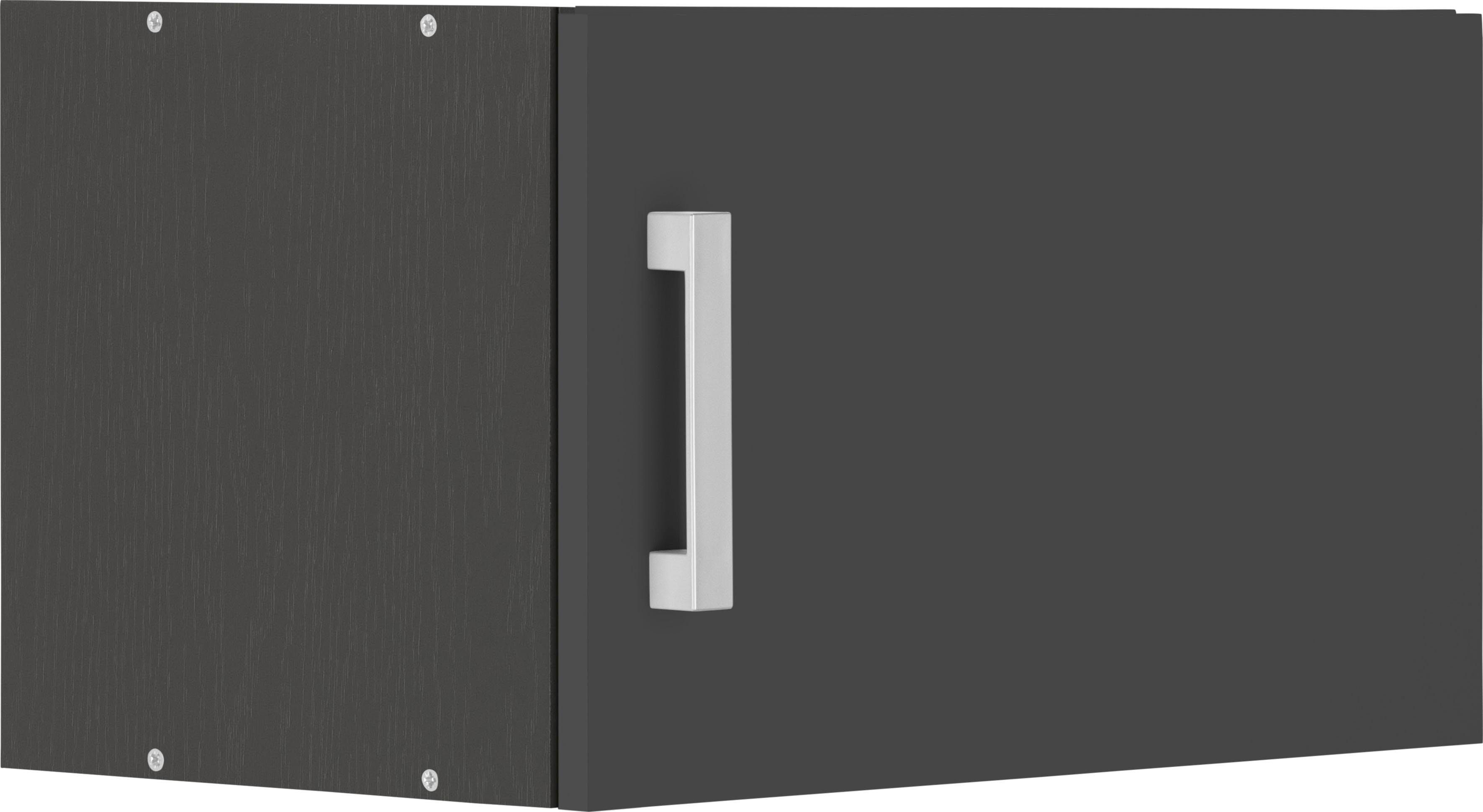 Kurzhängeschrank KOCHSTATION "KS-Gera", grau (anthrazit), B:60cm H:33cm T:34cm, Spanplatte, Schränke, Breite 60 cm Image