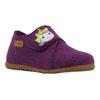 Hausschuh RICHTER "Filzi WMS: Mittel", Kinder, Gr. 27, lila (lila, einhorn), Filz, kontrastfarbene Details, klassisch, Schuhe, Klettschuh, Winterschuh mit Weiten-Meßsystem
