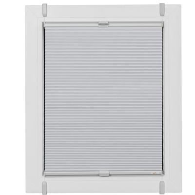 Plissee SUNLINES, bunt (weiß, silberfarben), B:100cm H:155cm, Obermaterial: 100% Polyester, Plissees, verspannt mit Simply-Fix Klemmträger, Wabenplissee Image