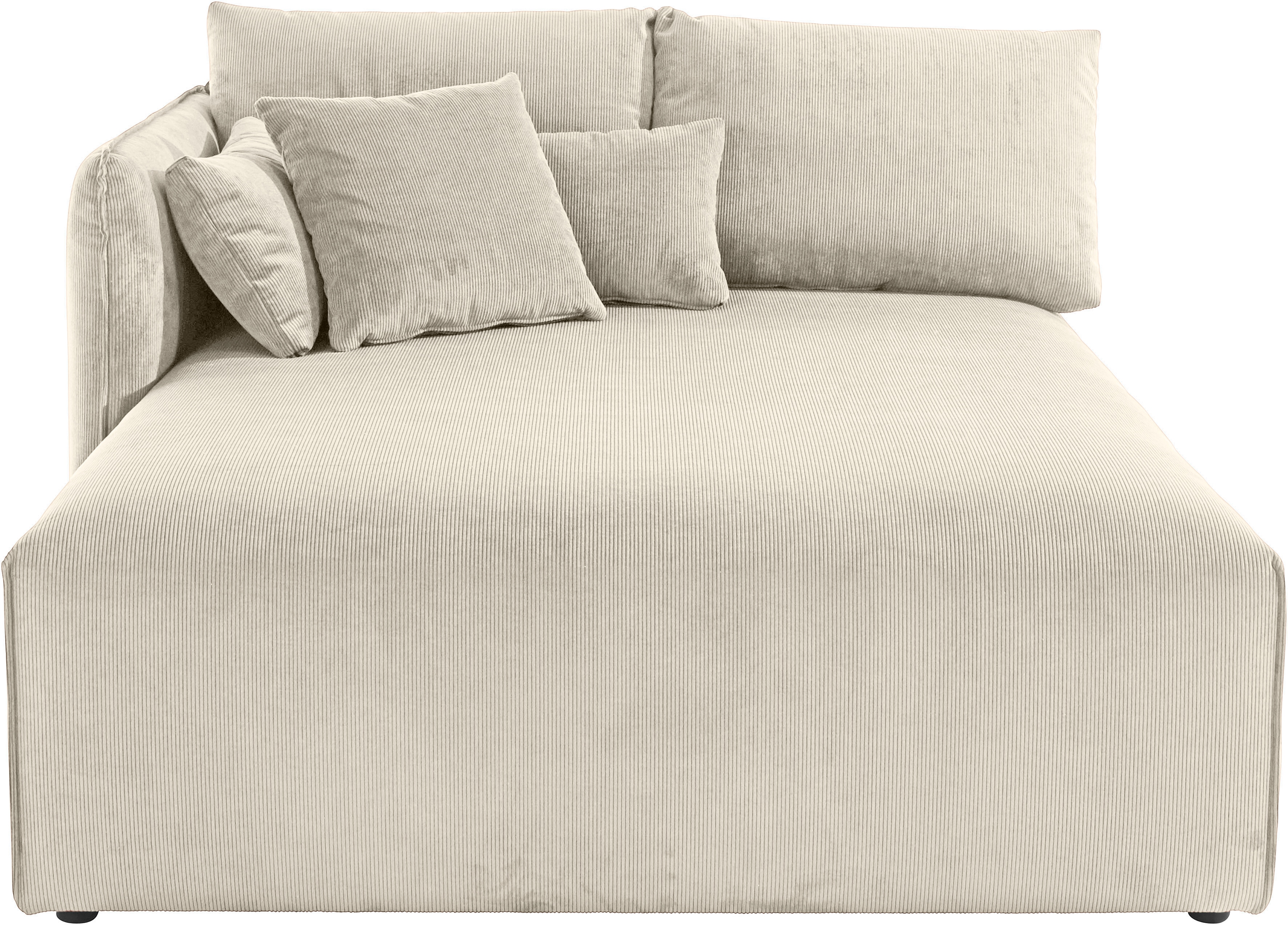 Ottomane OTTO HOME "Nöre", beige, B:138cm H:86cm T:168cm, 92% Polyester, 8% Polyamid, Sofas, Ottomane, Lounge-Modul - zum eigenen Zusammenstellen, Breite 138cm, Tiefe 168cm