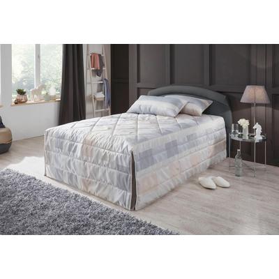 Polsterbett, schwarz, B:130cm L:210cm, Bezug Bett: Kunstleder, Bonnell-Federkernmatratze: 51% Polypropylen, 39% Polyester und 10% Baumwolle, Kaltschaummatratze: 100% Polyester, Bezug abnehm- und waschbar bis 60u00b0C, WESTFALIA SCHLAFKOMFORT,... Image