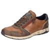 Sneaker LERROS, Herren, Gr. 40, braun (cognac, braun), Lederimitat, casual, Schuhe, Schnürschuh, Freizeitschuh, Halbschuh mit Reißverschluss