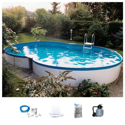 Achtformpool MY POOL BWT "MONTANA", weiß, B:300cm H:120cm L:470cm, Schwimmbecken, in verschiedenen Größen erhältlich Image