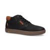 Sneaker CAMEL ACTIVE, Herren, Gr. 41, schwarz, Leder, casual, Schuhe, Schnürboots, Freizeitschuh mit Logo-Flag