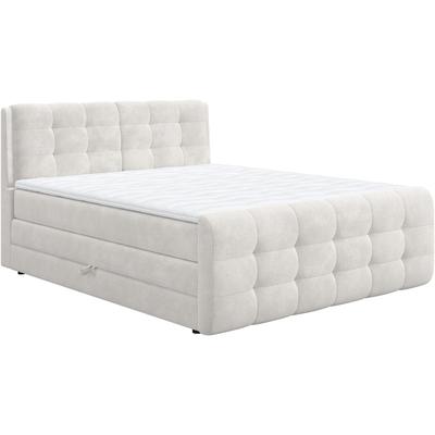 Boxspringbett COTTA "Fort mit Bettkasten, inkl. Topper", beige (cream), B:161cm L:228cm, 100% POLYESTER (PES), Komplettbetten, erhältlich in verschiedenen Breiten (160cm, 180cm & 200cm), Topseller Image