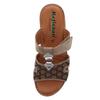 Pantolette REFLEXAN, Damen, Gr. 42, braun (braun, silberfarben), Glattleder, sportlich, Schuhe