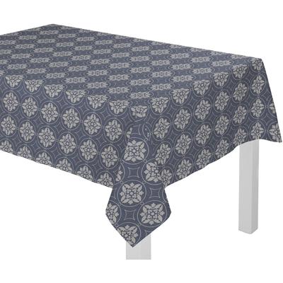 Tischdecke ADAM "Romantic Puligny" Gr. 5, blau (dunkelblau), Ø:145cm, Baumwolle, Tischdecken Image