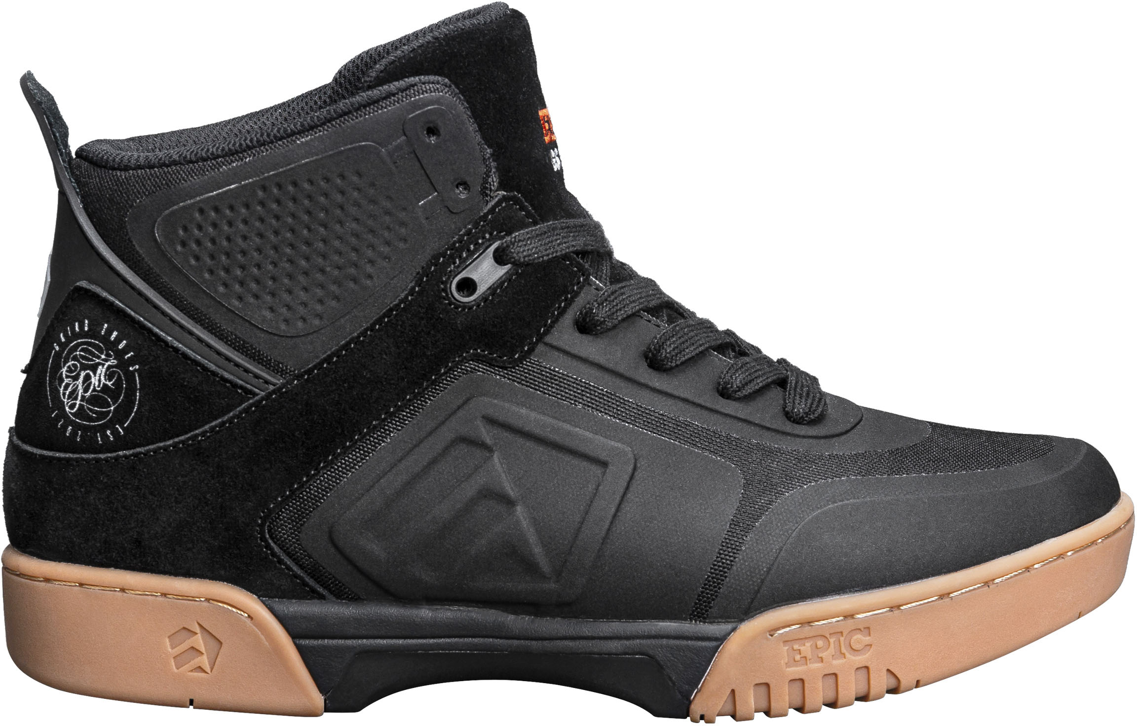 Gleitschuh EPIC GRINDSHOES "Stomper/Storm" Gr. 44, braun (schwarz, braun, weiß), Inlineskates_Rollschuhe, 44 (bis ), Leder, Nylon