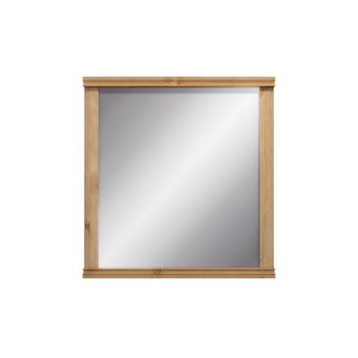 Garderobenspiegel HOME AFFAIRE "Gotland, Spiegel, Wandspiegel", beige (natur), B:80cm H:84cm T:4cm, Glas, Massivholz, Spiegel, Rahmen aus massiver Kiefer, FSC-zertifiziert, 80x84 cm Image