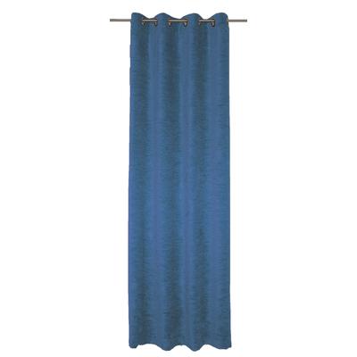 Vorhang WIRTH "B-Holmsund" Gr. 7, blau (royalblau), B:132cm H:255cm, Chenille, Polyacryl, Gardinen Image