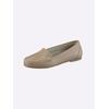 Slipper HEINE, Damen, Gr. 36, braun (camel), Leder, Rindsleder, Glattleder, modisch, Schuhe