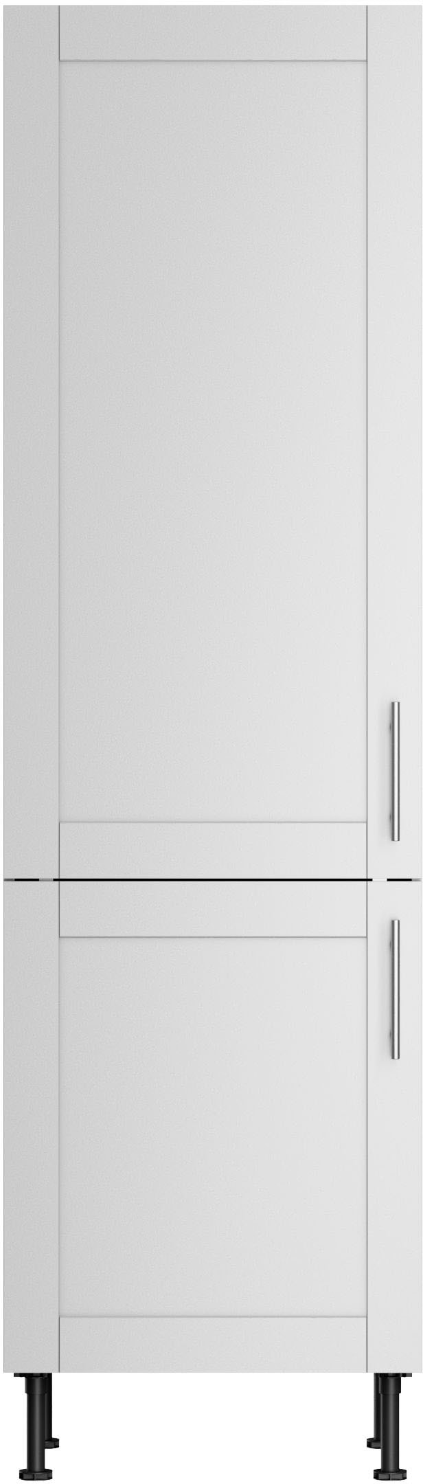 Hochschrank KOCHSTATION "KS-Ahus", grau (hellgrau matt, hellgrau), B:60cm H:211,8cm T:58,4cm, Schränke, Hochschrank Seitenschrank, Breite 60 cm Image
