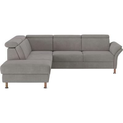 Ecksofa HOME AFFAIRE "Calypso L-Form", grau, B:259cm H:85cm T:227cm, 100% Polyester, Sofas, mit Relaxfunktion motorisch im Sofa 2,5- Sitzer Image