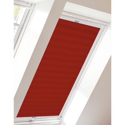 Dachfensterplissee SUNLINES "Young Style Crush", rot (rot, weiß), B:38,3cm H:79,5cm, Obermaterial: 100% Polyester, Plissees, mit Führungsschienen Image