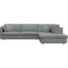 Ecksofa FLEXLUX "Lovane, elegant und zeitlos, bequem, L-Form", blau (sky blau), B:328cm H:84cm T:272cm, 62% Polyester/14% Cotton/7% Linen, Sofas, Weich & anschmiegsam, große Sitztiefe auf Kaltschaum, Dekokissen inkl.