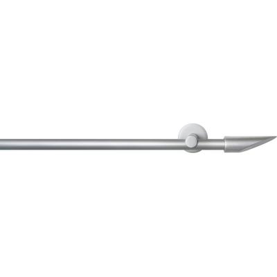Gardinenstange GARESA "SEFRA", silber (silberfarben), L:110cm Ø:16mm, Aluminium, Gardinenstangen, Vorhanggarnitur,Innenlaufgarnitur, verlängerbar, Endknopf Keil Image