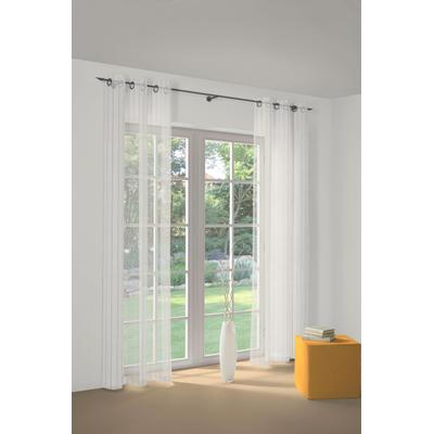 Gardine WIRTH "7227" Gr. 9, orange, B:140cm H:175cm, Polyester, Gardinen, Store Image