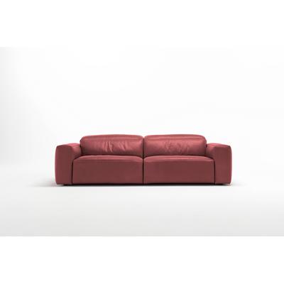 2,5-Sitzer EGOITALIANO "Beverly, Designsofa mit erstklassigem Sitzkomfort und tollen Details", rot (kirschrot), B:242cm H:95cm T:109cm, Sofas, Breite 242 cm, verstellbare Kopfteile Image