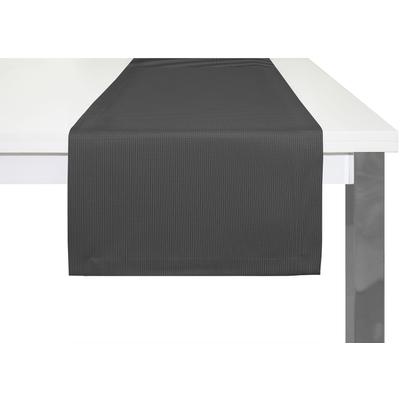 Tischläufer ADAM "Uni Collection" Gr. 1, schwarz, B:50cm L:150cm, Bio-Baumwolle, Tischdecken Image