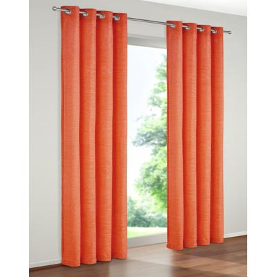 Vorhang WIRTH "Trondheim 234 g/m²" Gr. 10, orange (terra), B:172cm H:225cm, Chenille, Polyacryl, Gardinen Image