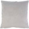Dekokissen GÖZZE "Duval", silber (silberfarben, unifarben), B:50cm L:50cm, Polyester, Dekokissen_Sitzkissen_Kissenhüllen, mit Reißverschluss, Kissenhüle ohne Füllung, 2 Stück