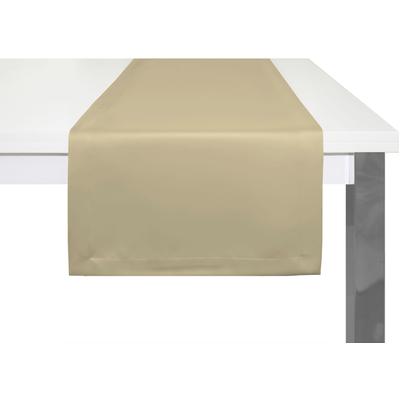 Tischläufer WIRTH "NEWBURY" Gr. 1, grau (taupe), B:50cm L:150cm, Polyester, Baumwolle, Tischdecken Image