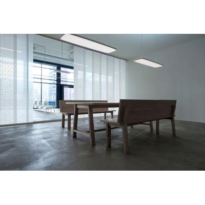 Gardinenschiene GARESA "Flächenvorhangschiene SMART", weiß, L:460cm, Kunststoff, Aluminium, Gardinenstangen, Aluminiumschiene für Vorhänge mit Gleiter, verlängerbar, Decke Image