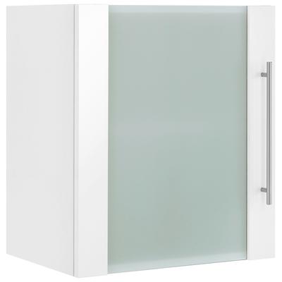 Glashängeschrank WIHO KÜCHEN "Flexi2", weiß (front: weiß glanz, korpus: weiß), B:50cm H:56,5cm T:35cm, Schränke, Breite 50 cm Image