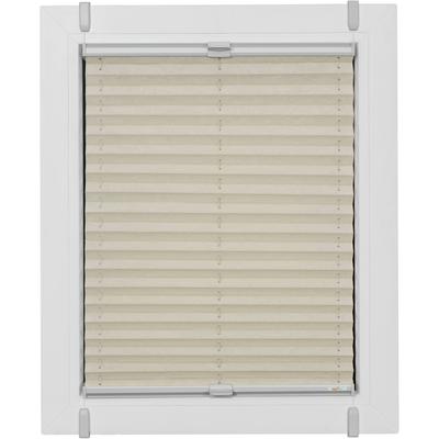 Plissee SUNLINES "One Size Style Crush", beige (sand, grau, grau), B:55cm H:210cm, Obermaterial: 85% Polyester, 15% sonstige Fasern, Plissees, Zubehörfarbe grau, zum Klemmen Image