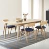 Esstisch HAMMEL FURNITURE "Findahl by Hammel Miro Designtisch", weiß (eiche natur weis geölt), B:184cm H:72cm T:106cm, Tische, 184x106 cm, aus massivem Eichenholz, mit Verlängerungsfunktion