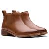 Chelseaboots CLARKS "Havisham Top", Damen, Gr. 38, braun, Leder, used, klassisch, Schuhe, Stiefelette mit Wechselfußbett
