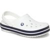 Clog CROCS "Crocband", Herren, Gr. 42, blau (weiß, navy), sportlich, Schuhe, Sommerschuh, Gartenschuh, Poolslides, mit farbiger Laufsohle